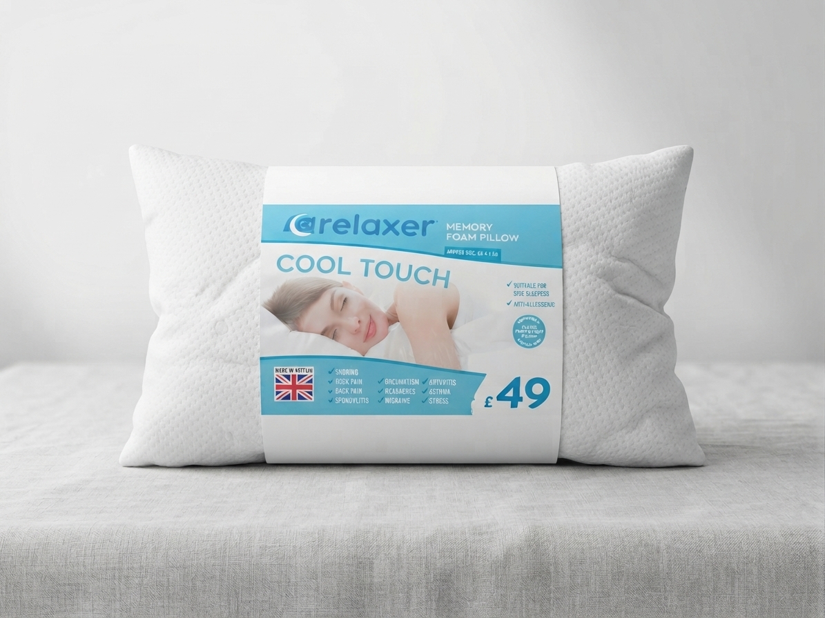 Relaxer Cool-Touch Memory Foam Pillow